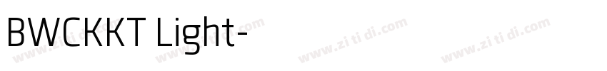 BWCKKT Light字体转换 BWCKKT Light字体转换